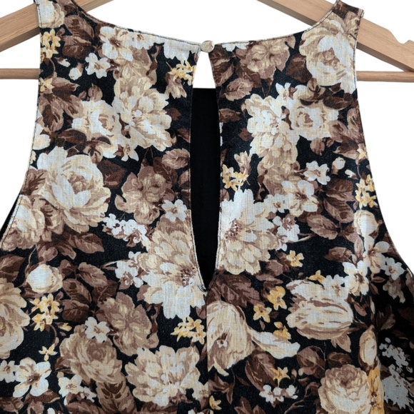 Abercrombie Linen Blend Floral Print Mini Shift Dress Medium TALL - Picture 10 of 13